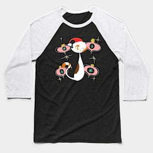 Calico with Pink Ornaments Baseball T-Shirt